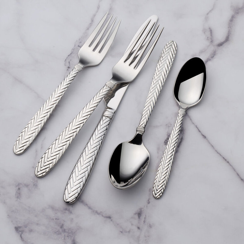 Wallace MODERN THREAD, 56-Piece Glossy store Stainless 18/10 Flatware Set, Indonesia